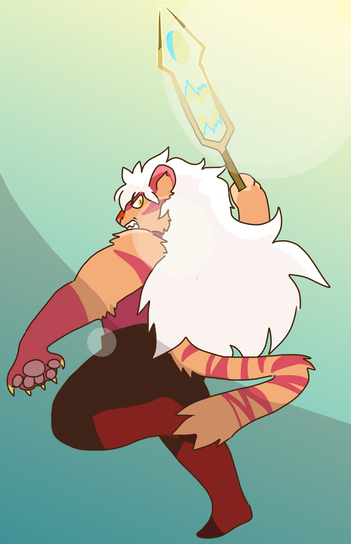I've never actually watched Steven Universe but I've always liked Jasper and she makes me think of a tiger soooooooo..