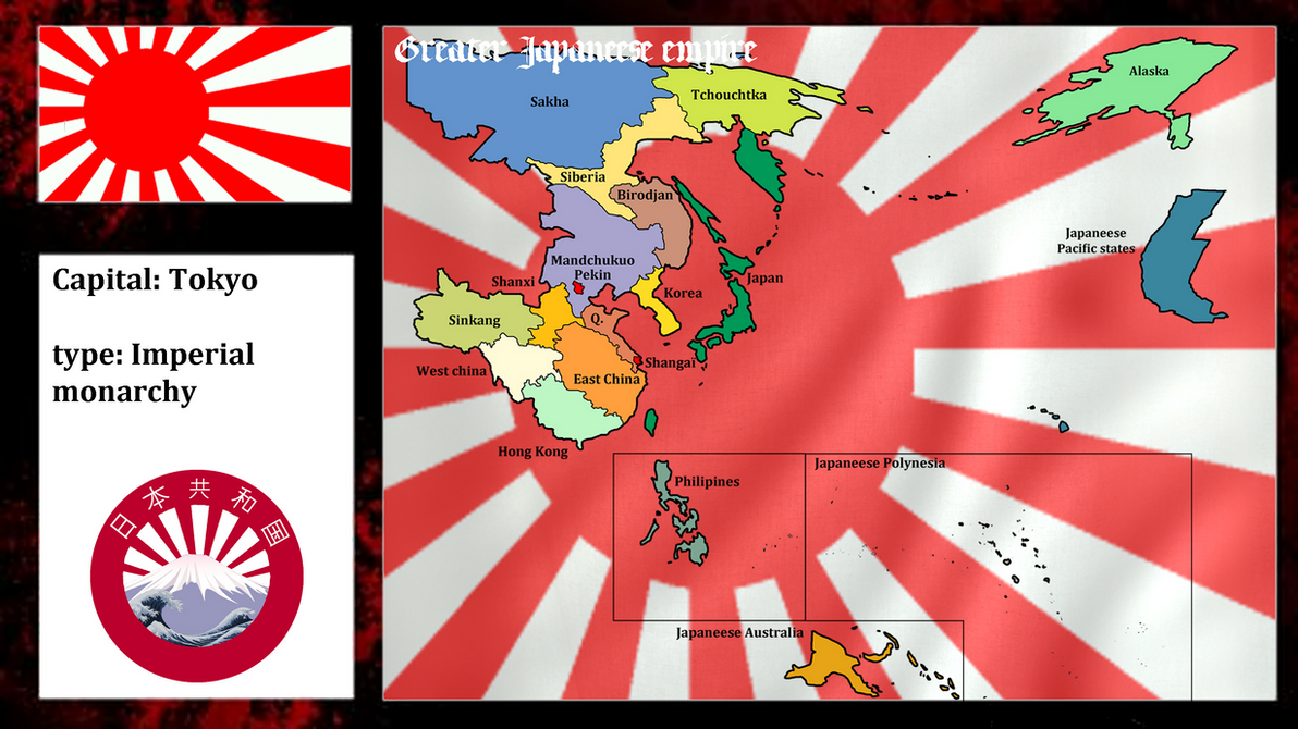 Greater japaneese empire (mapping) by DimLordofFox on DeviantArt