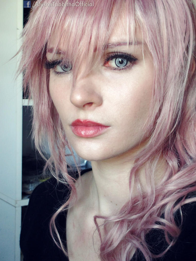 Final Fantasy XIII Lightning Cosplay Makeup Test By AlysonTabbitha