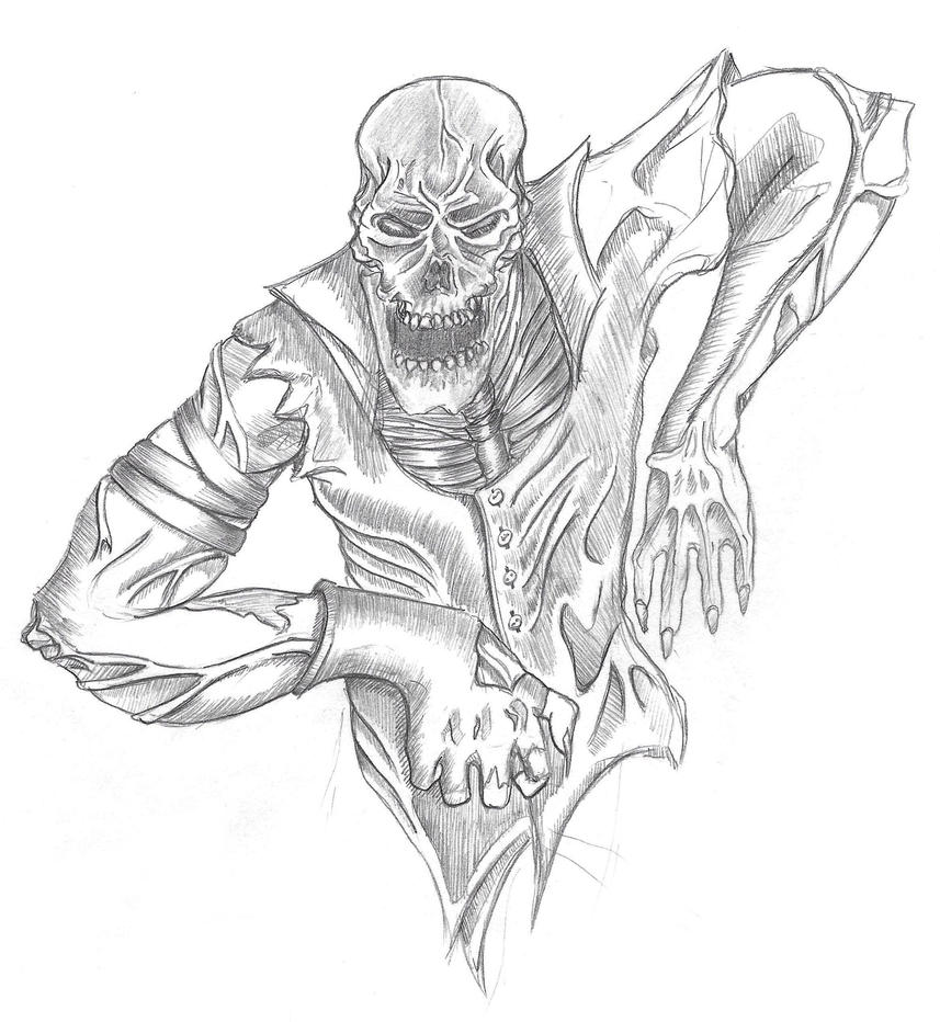 Zombie Pencil Drawing by anthonynemer on DeviantArt