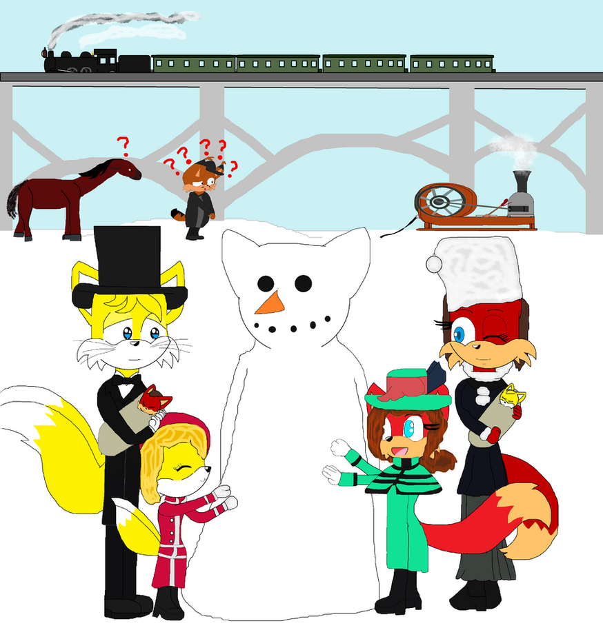 Countdown to Christmas day 13 Gift 6 Fox s winter by DarkCatTheKhajjit