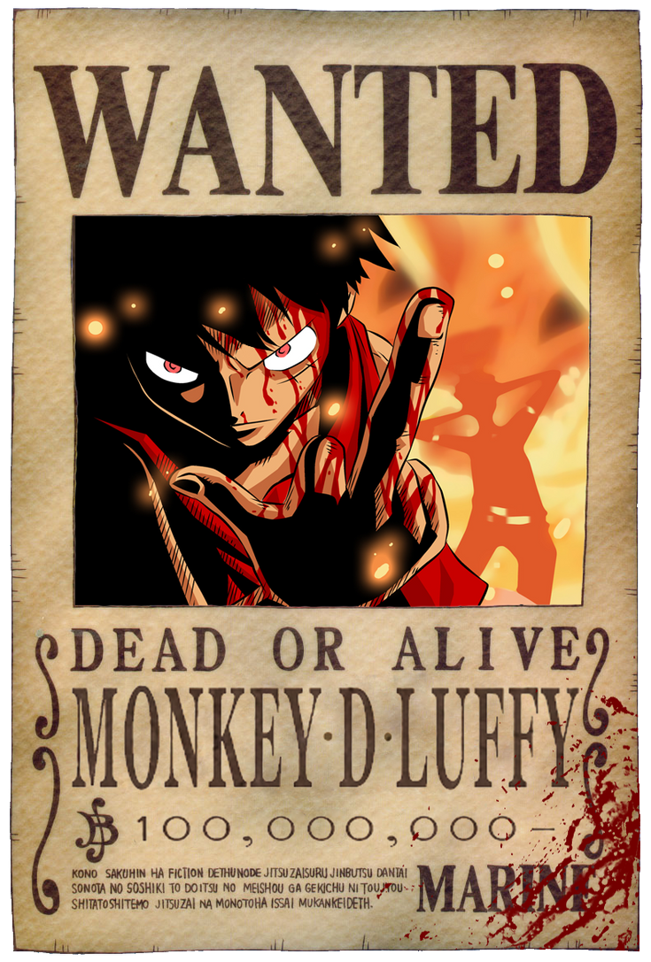 Luffy's Bounty Poster by JaredofArt on DeviantArt