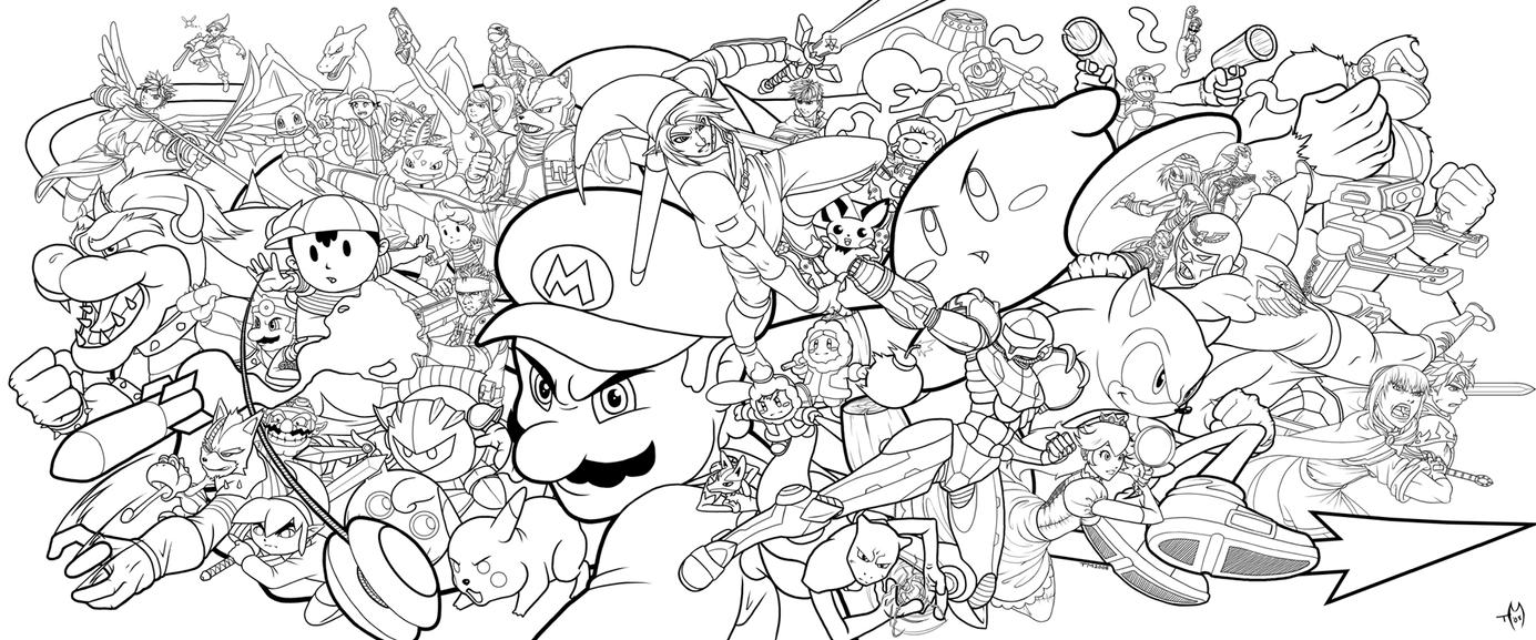 Super Smash Bros by Zombie Graves