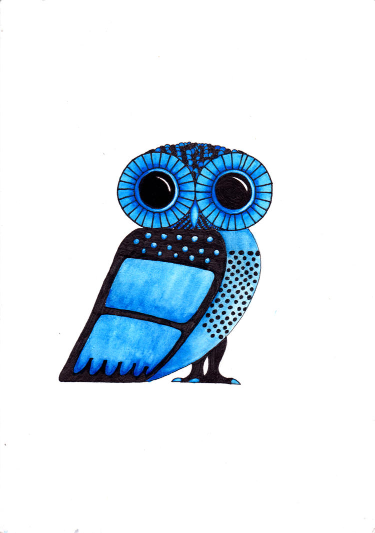 Athena's Owl by mopeyghost on DeviantArt