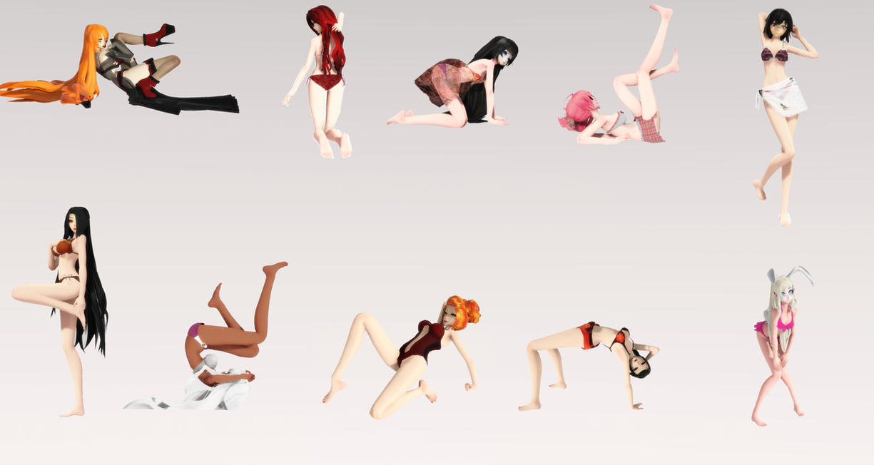 [MMD Pose DL] Sexy Pose Pack II - Download by AimeeSa on 
