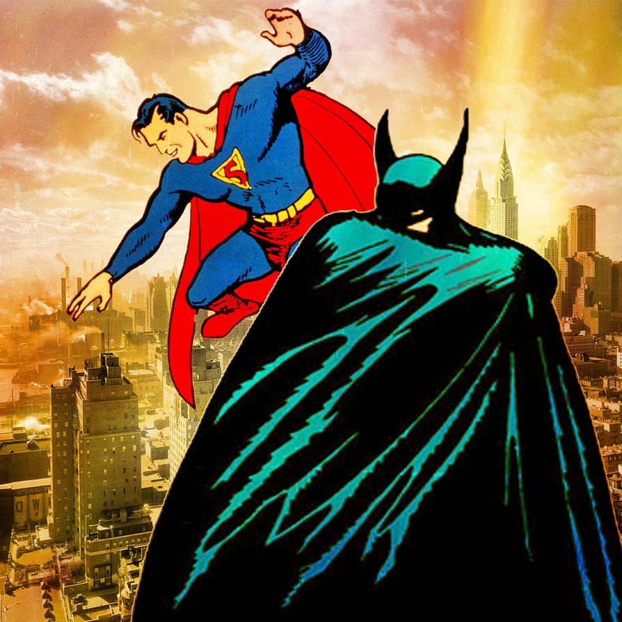 Image result for Golden AGe Superman and Batman