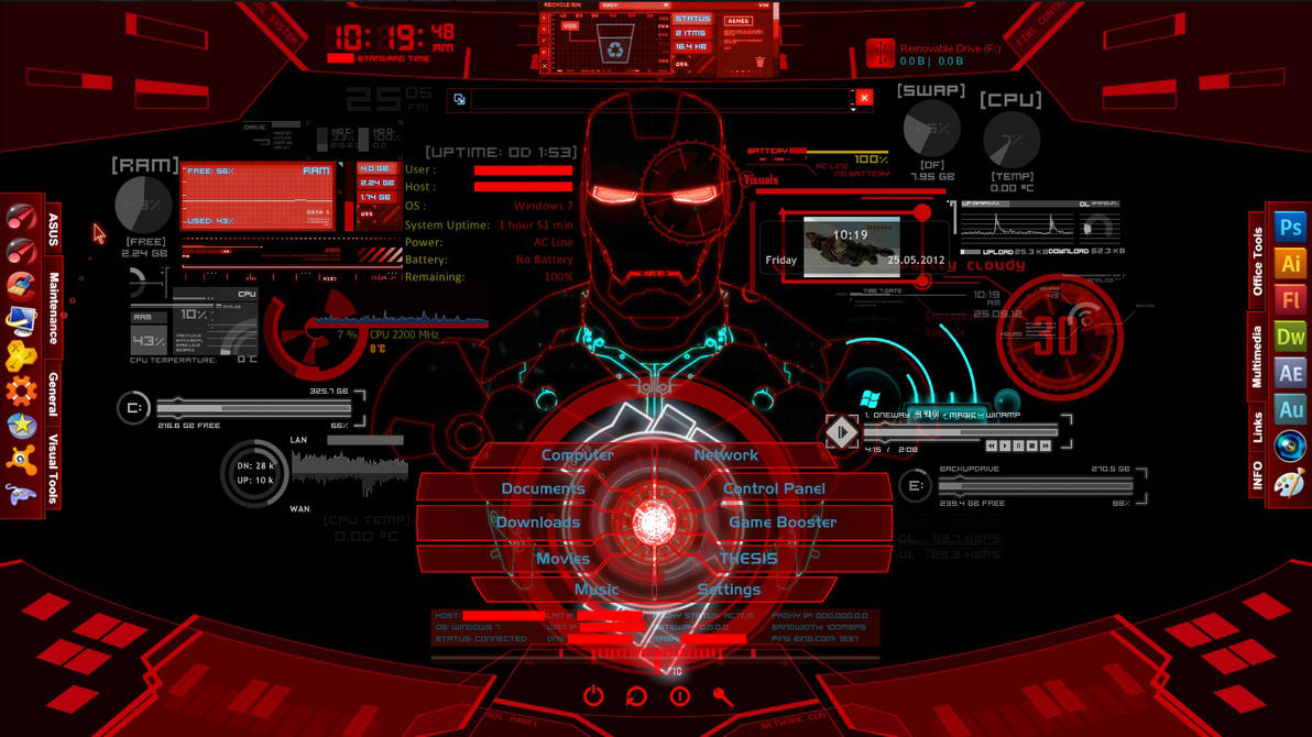 Iron Man JARVIS Project Red By Asusk43sdj On DeviantArt