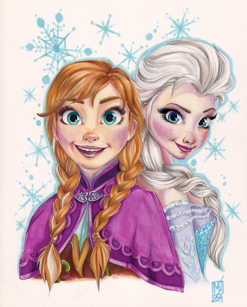 Anna And Elsa Frozen By Kattvalk On DeviantArt