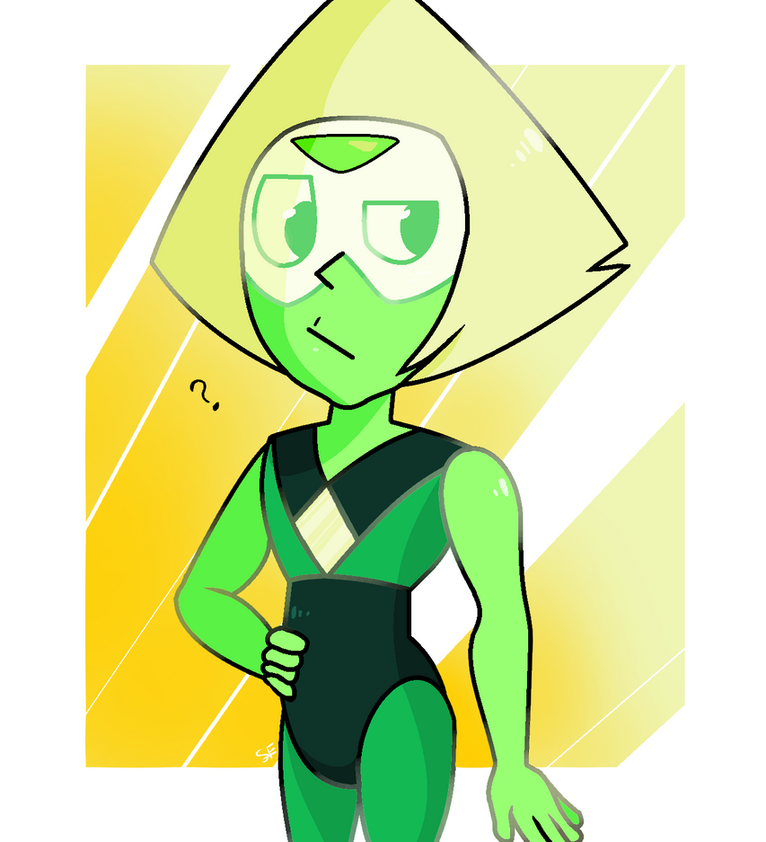 I was bored and was thinking to draw something xD And i came across to some Steven Universe Artworks Peridot is one of my favourite character from Steven Universe so i decided to draw her Peridot b...