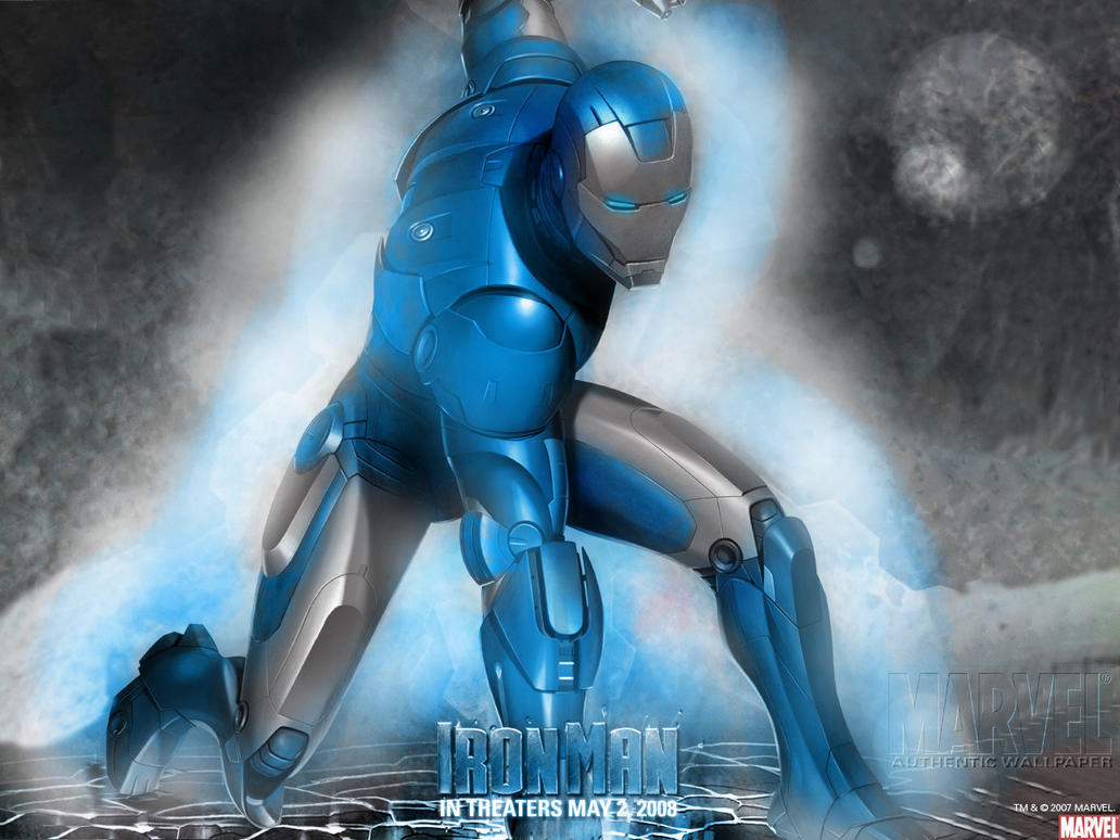 Iron Man Blue And Silver By ShakeSlayer On DeviantArt