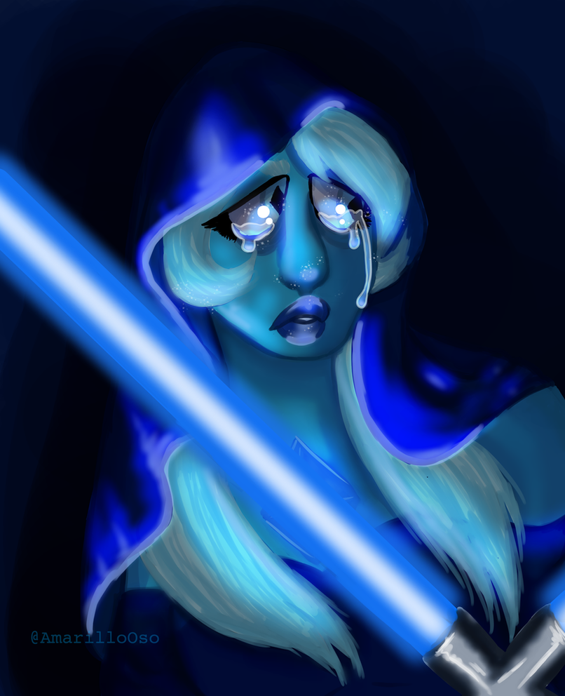 My friends and I are hyped about the new Steven Universe episodes, and I mentioned something about Blue Diamond being a sith lord, and then this garbage right here became a thing. ---------- Blue D...