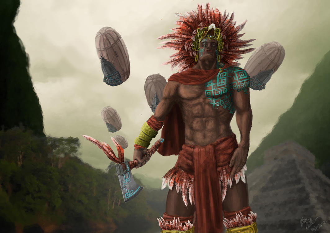 Aztec Warrior by Meewtoo on DeviantArt