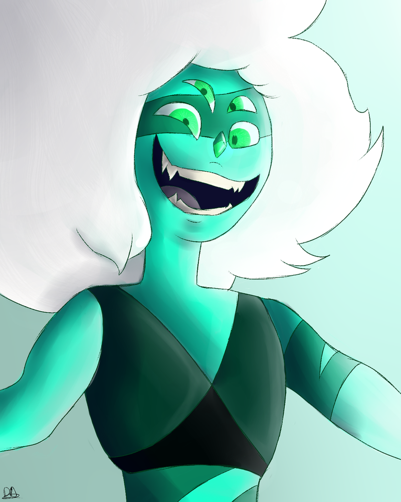 Digital watercolour of Malachite from Steven Universe. Super old sketch I decided to finish up. I actually kinda like it for once?