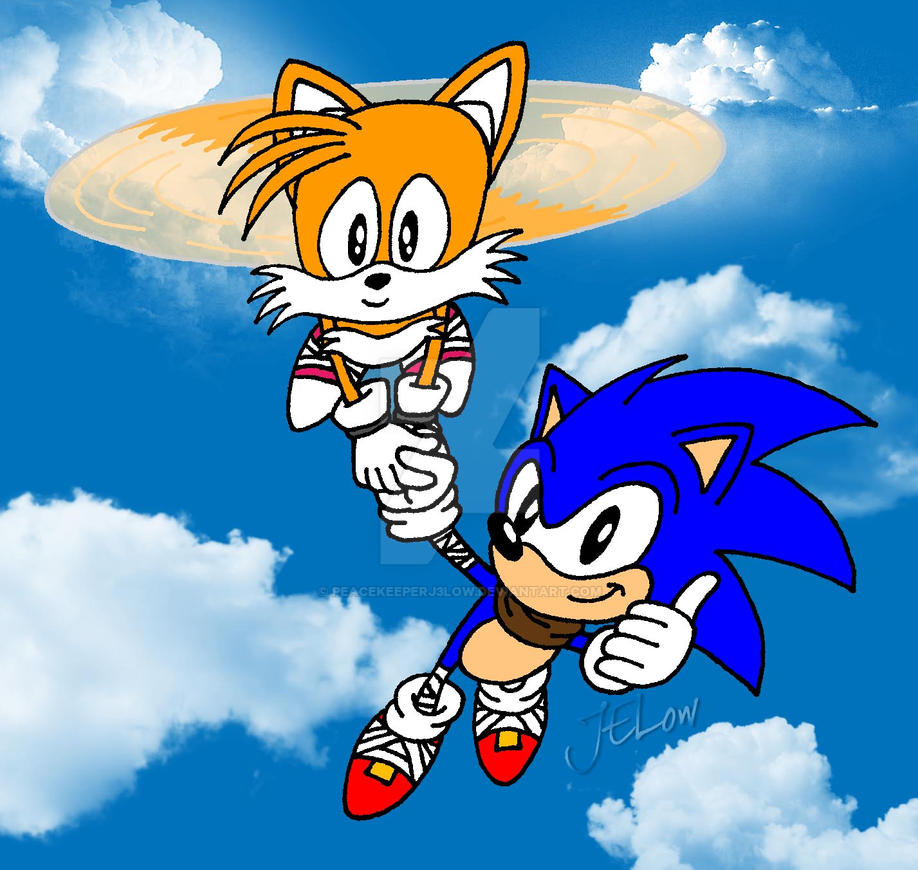 Classic Sonic Boom Generation Sonic And Tails By Peacekeeperj3low On