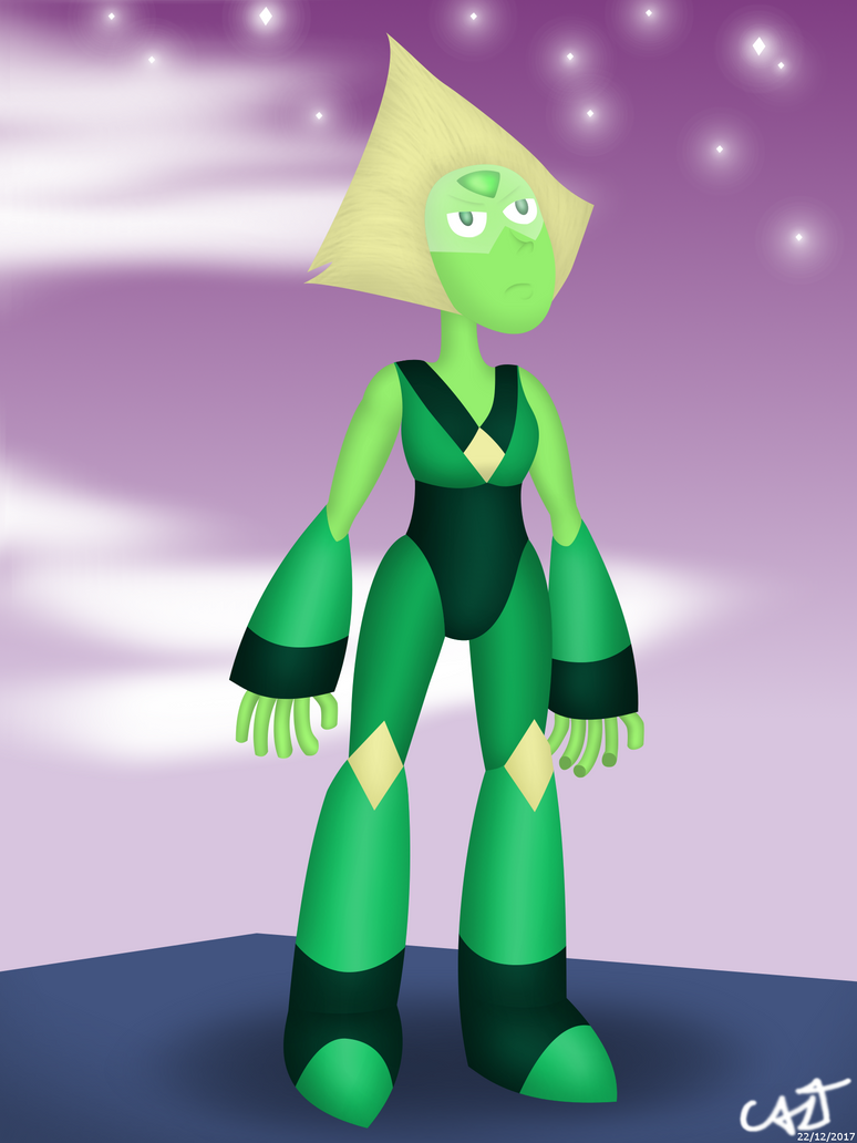 I wanted to draw Peridot with her Limb Enhancers meanwhile she's at Homeworld. This was the result. ----------------------------------------------------------------------- Quise dibujar a Peridot u...