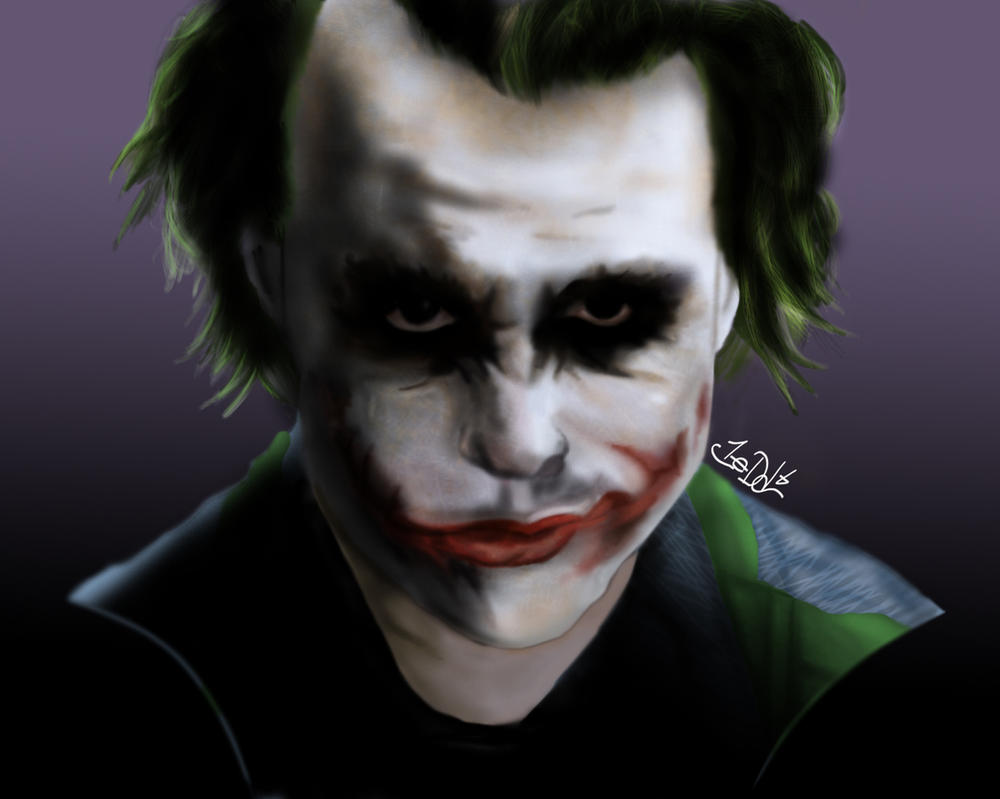 The joker drawing portrait by Jedd661 on DeviantArt