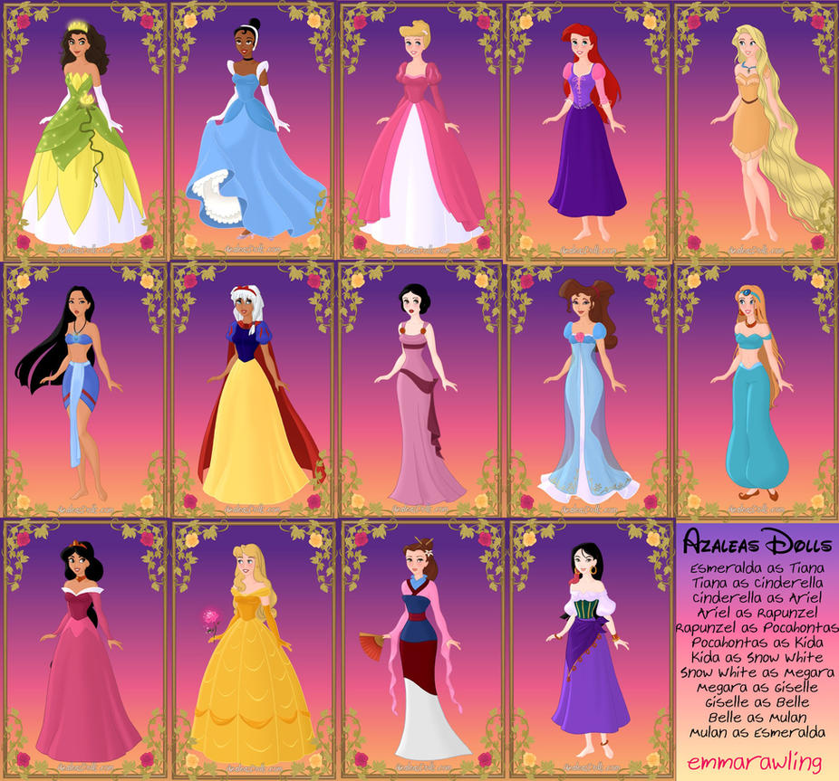 Azaleas Heroine Fan-Art - Disney Swapped! 2 by emmarawling on DeviantArt