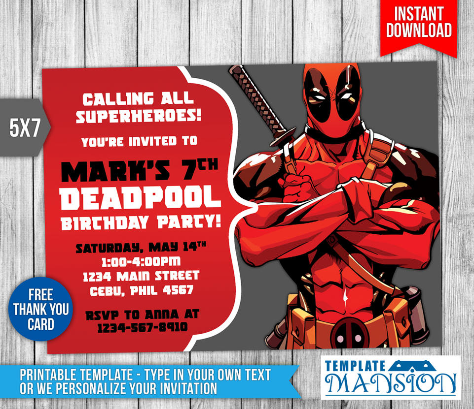 deadpool-invitation-deadpool-birthday-invitation-by-templatemansion-on
