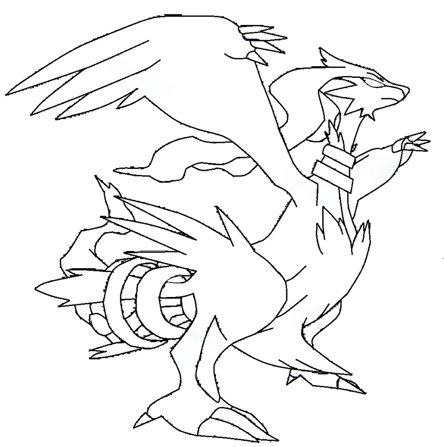 reshiram template lineart by shadowxmephiles