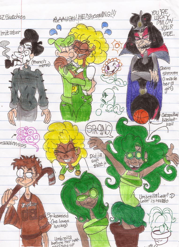 Plants Vs Zombies Sketchies By NiftyNautilus On DeviantArt