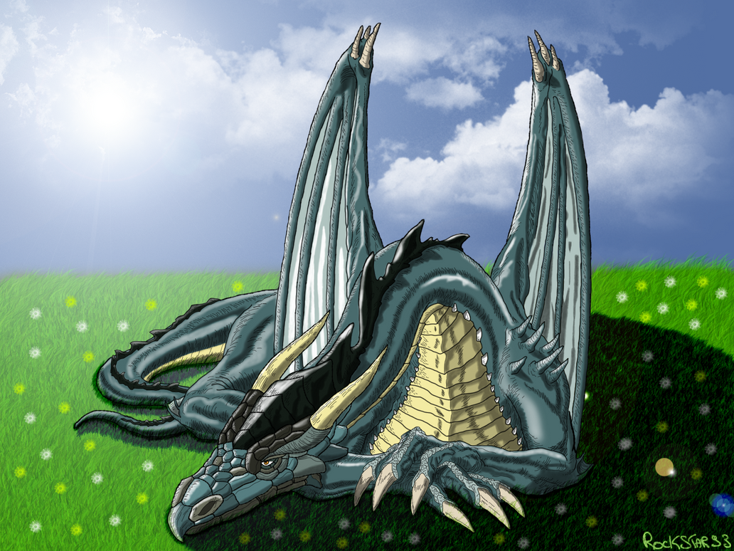 The dragon waking by ROCKSTAR93220