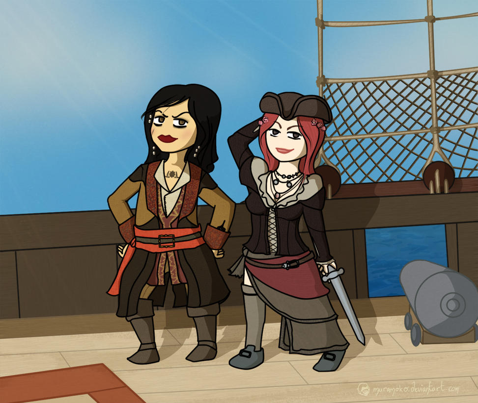 Spoiler: Mary Read and Anne Bonny by Dulcamarra on DeviantArt