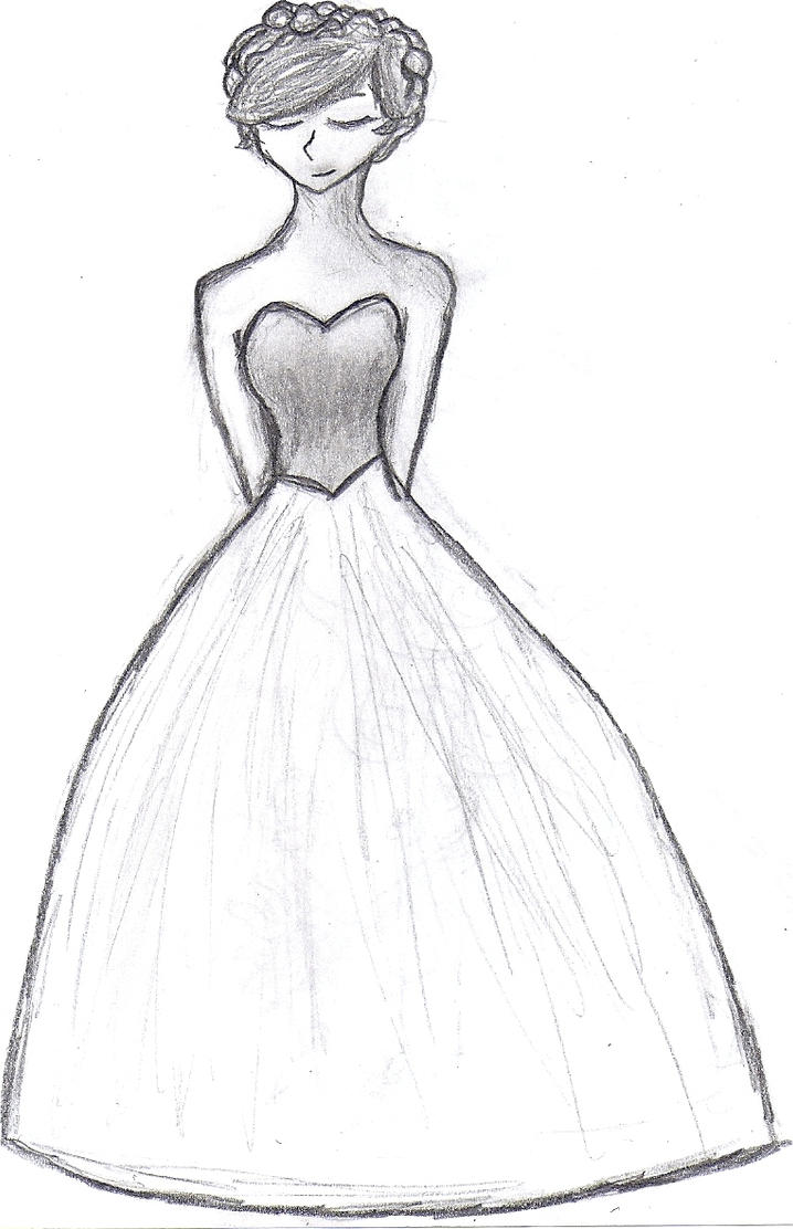 Girl in a ball gown by Bitsy-chan on DeviantArt