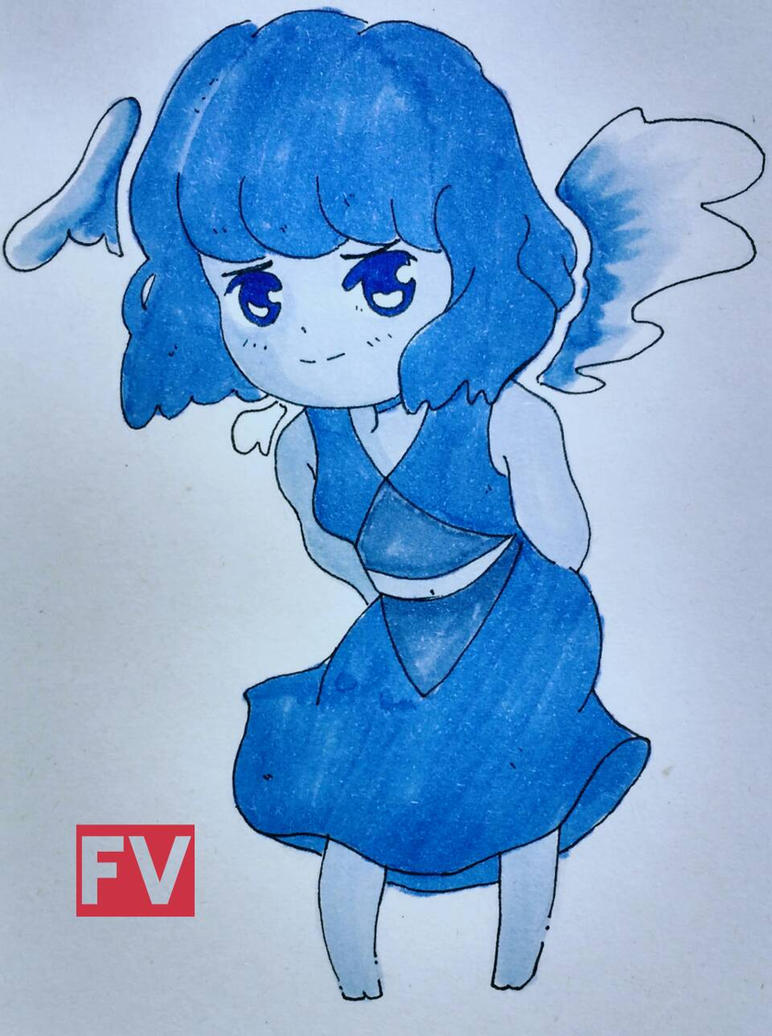 A remake of the incredible drawing: "Lapis Lazuli" by Sushibalnu Character from the Steven universe series Original art: www.deviantart.com/sushibainu/… Artist profile: www.deviantart.com/su...