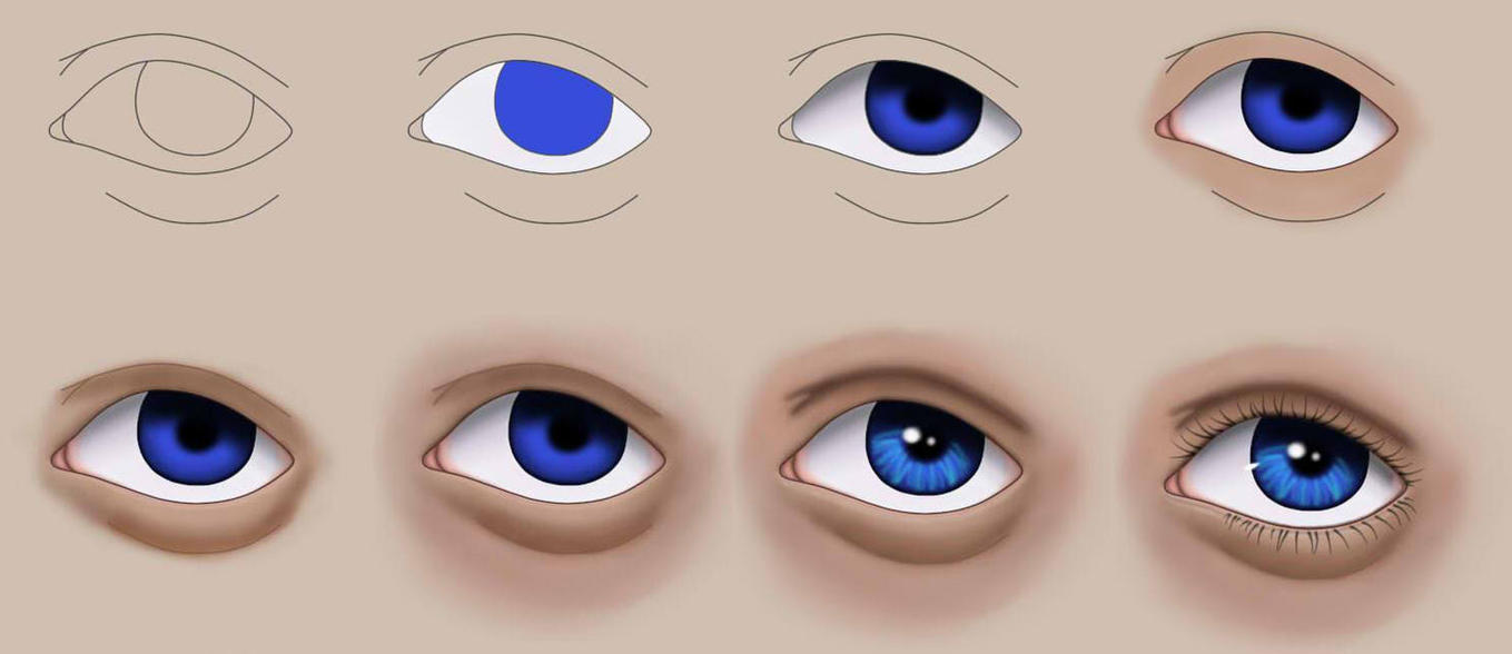 Semi Realistic Anime Eyes