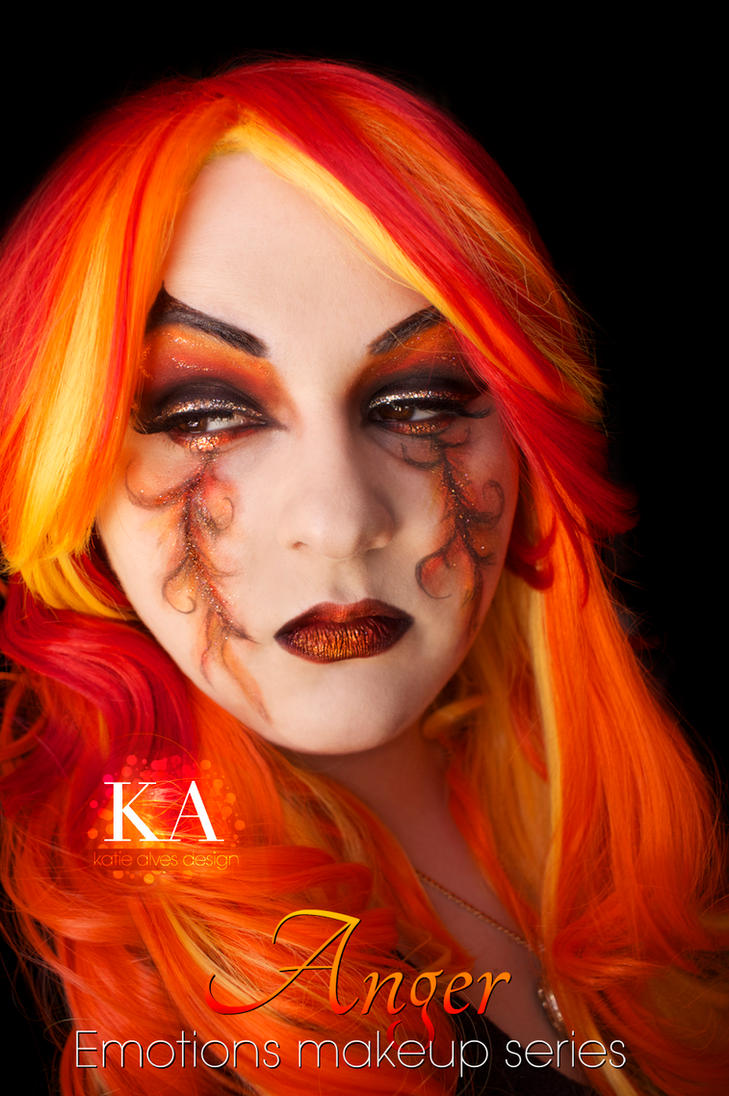 Emotions Makeup Series: Anger by KatieAlves on DeviantArt