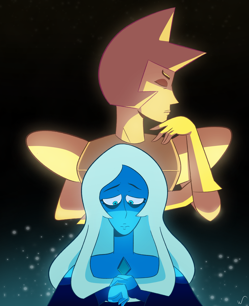 Some fan-art of the best diamonds. The finale was pretty awesome btw