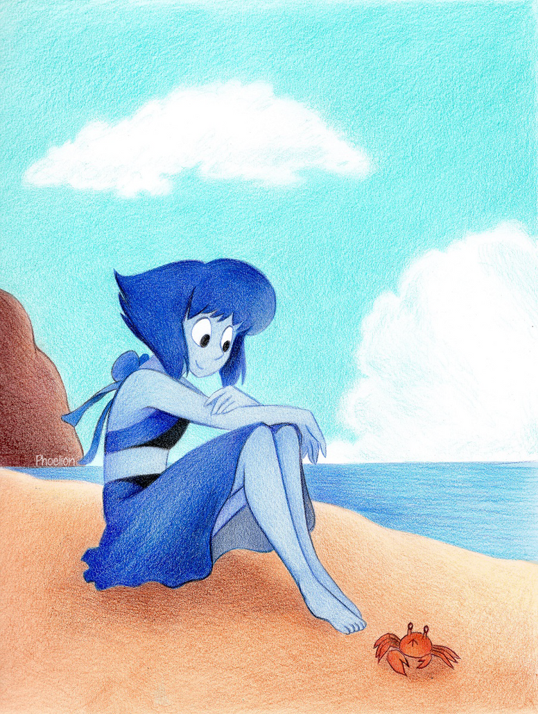 Woo! It's summer... and I miss the beach </3 Also, first colored picture scanned with my new scanner! It really likes the color blue and it looks really nice! Anywho, I just really needed to dra...