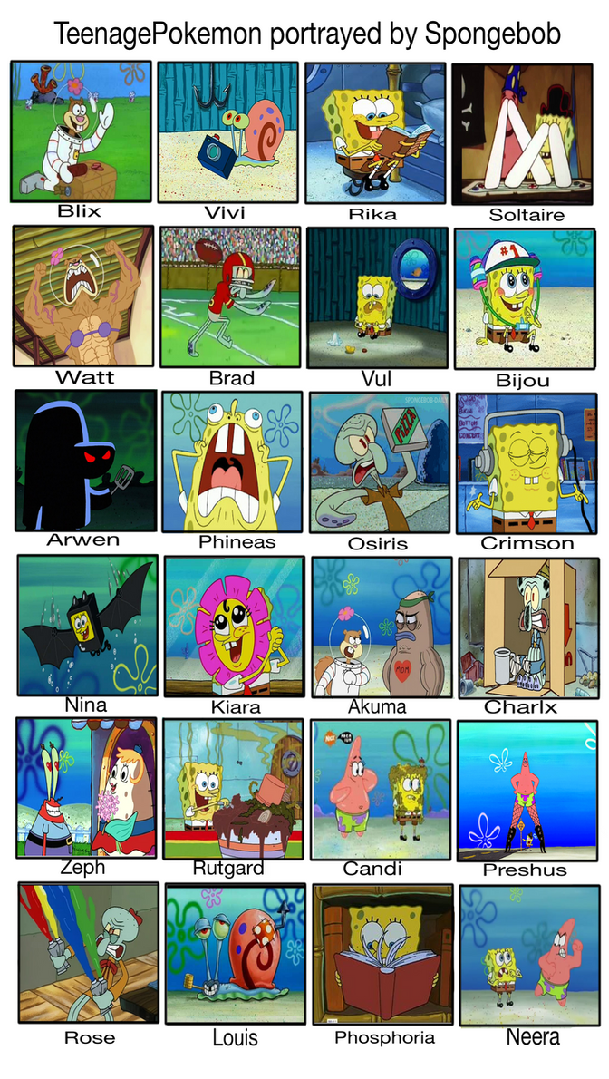 TP Portrayed By Spongebob Part 1 By Kari The Espeon525 On DeviantArt
