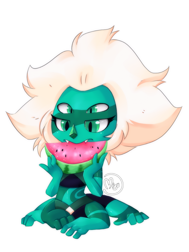 After watching the 5 seasons of Steven Universe, I wanted to draw one  of my favorite fusion: Malachite. I love her design, I'm not a big fan of the green but it fits very well on this charact...