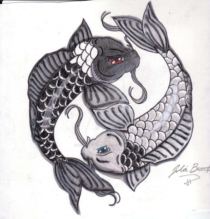 Yin and Yang Koi Fish by Angelkitty78750 on DeviantArt