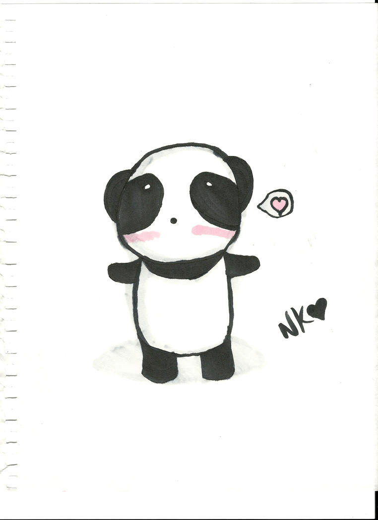 Panda Drawing On Paper With Copics by nekokitty54321 on DeviantArt