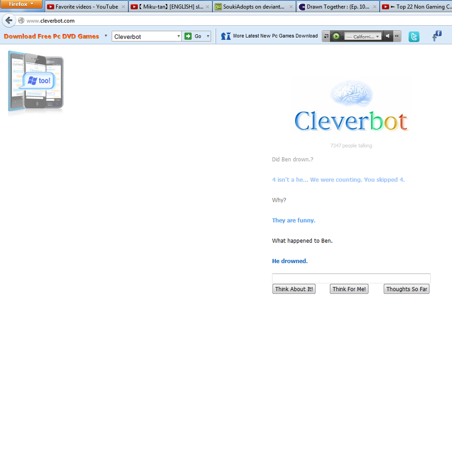 Cleverbot скачать на компьютер