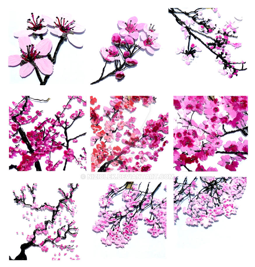 Stained glass - Cherry blossom by niziolek on DeviantArt
