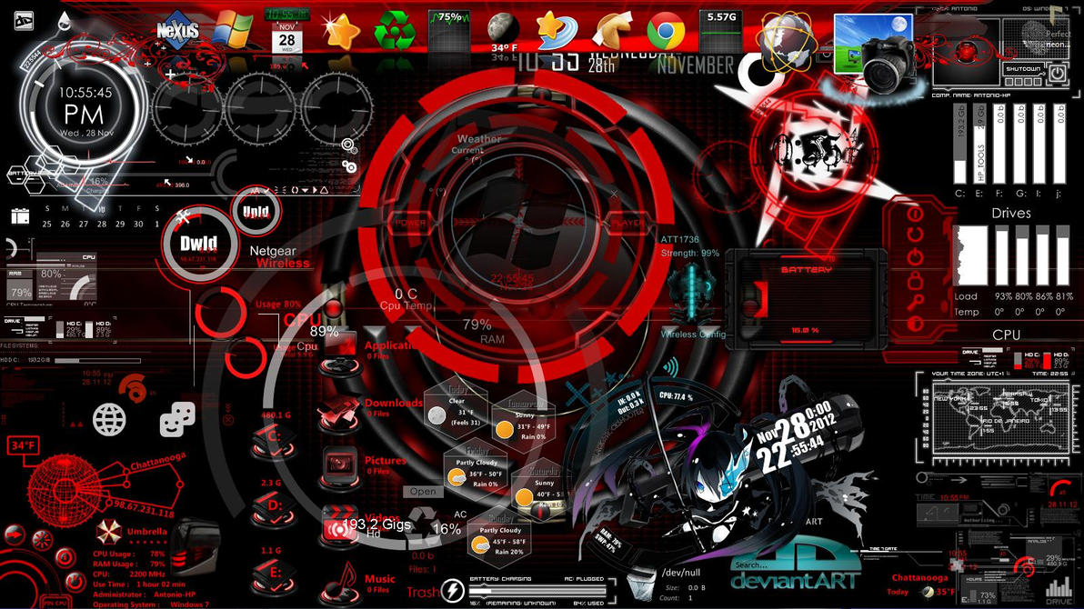 how to download rainmeter skins from deviantart