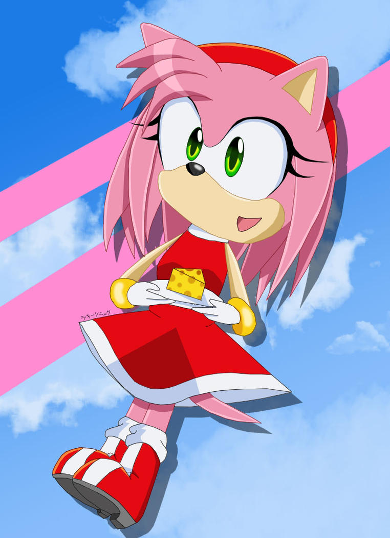 Amy has Cheese by Lucky-Sonic-77-d on DeviantArt