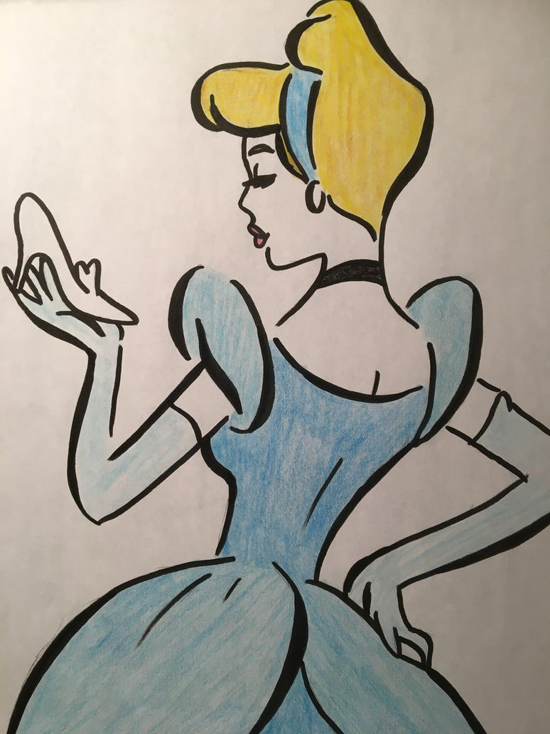 Cinderella Line Drawing by julietcapulet432 on DeviantArt