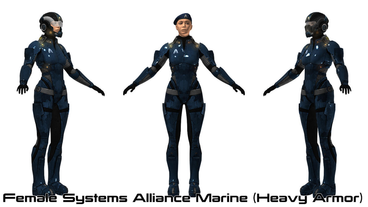 Mass Effect 3 Female Systems Alliance Heavy Marine by VoltAmpere on ...