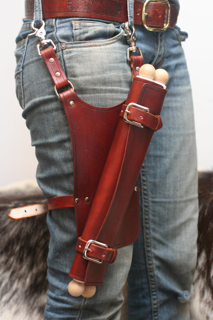 Scroll with Brown Leather Thigh Case by Versalla on DeviantArt