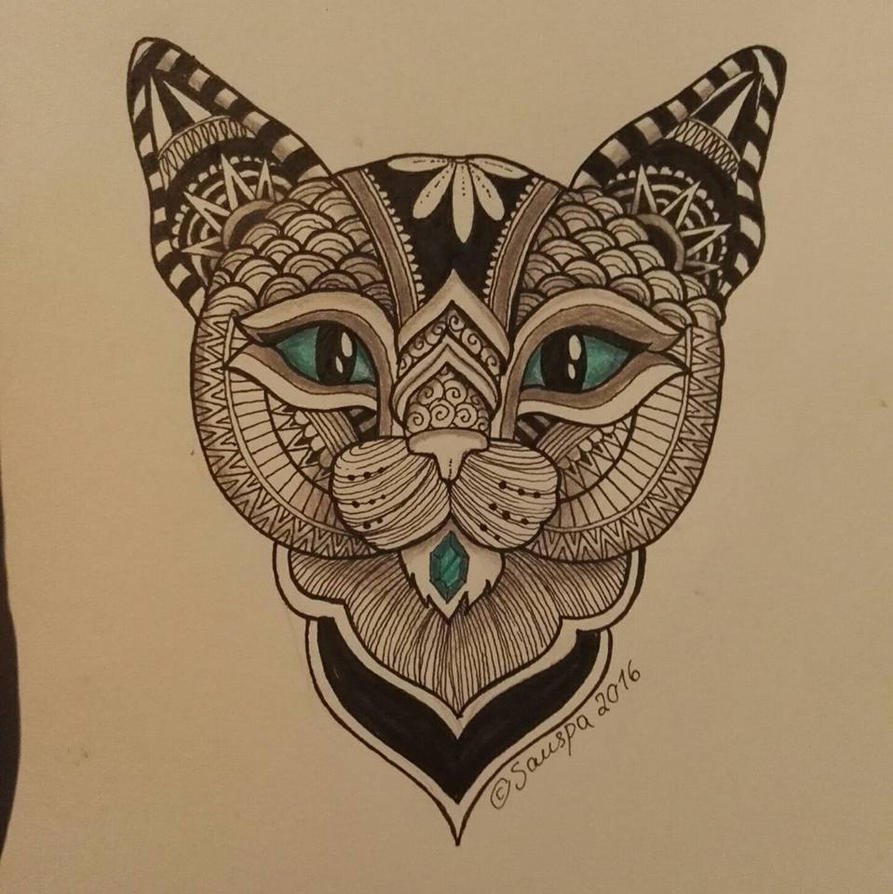 Mandala Cat by AlternativeEnd on DeviantArt