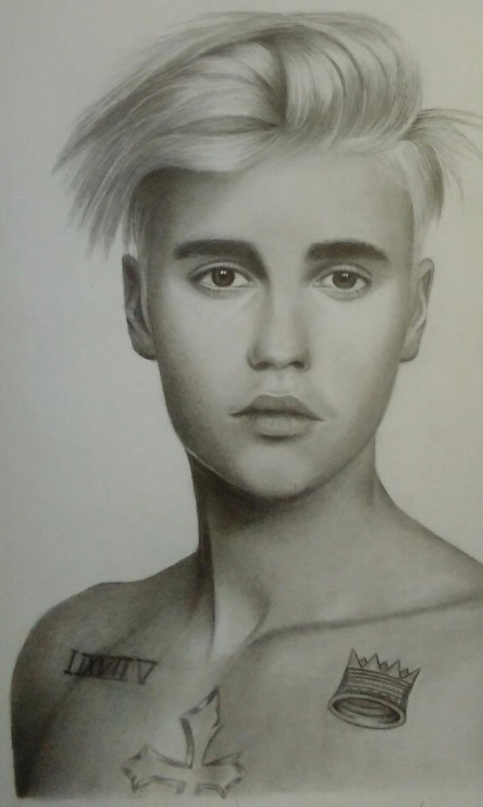 Justin Bieber Pencil Sketch