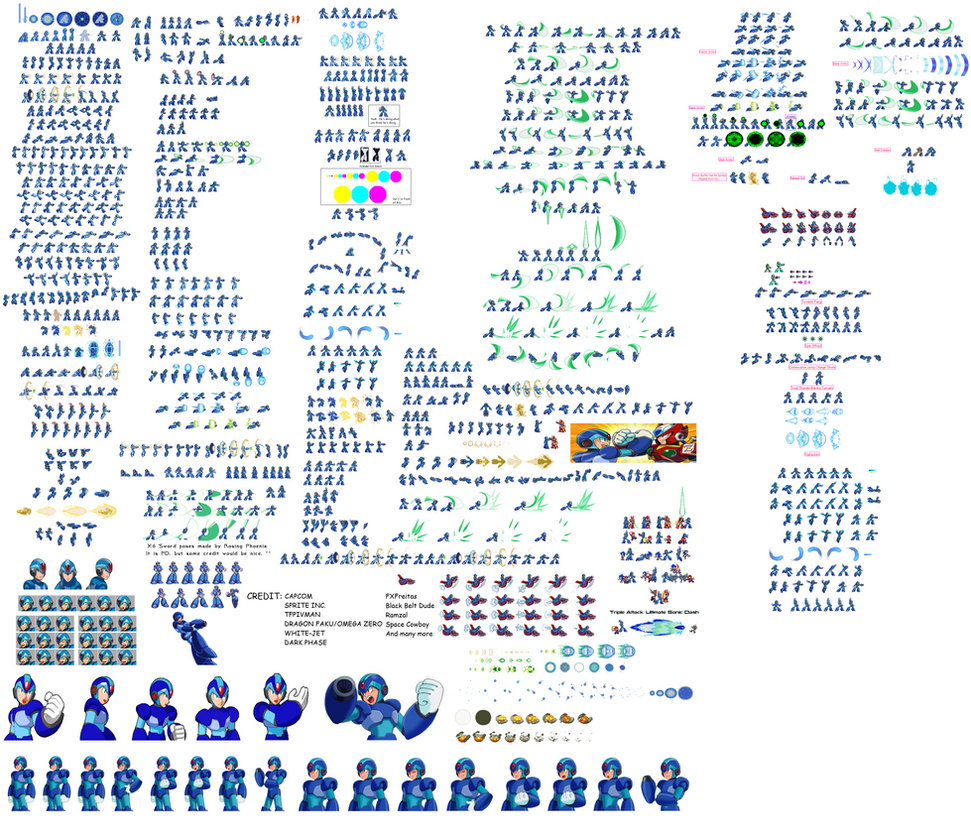 Mega Man ZX Sprites