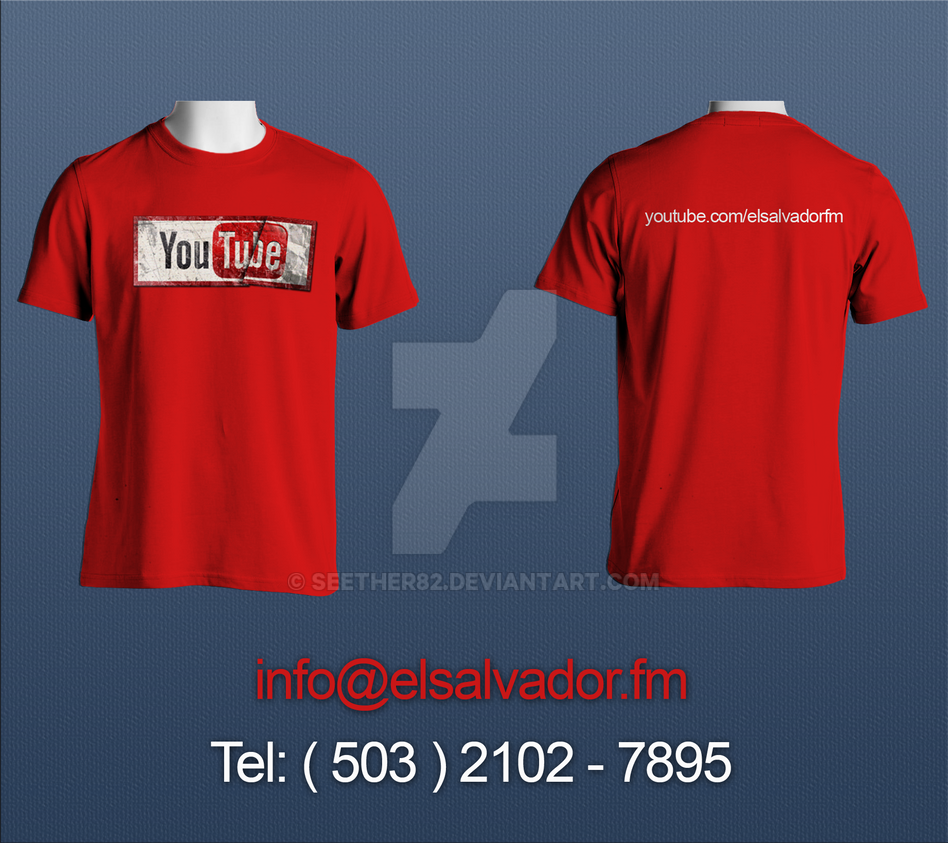 Camisa Youtube PSD by seether82 on DeviantArt