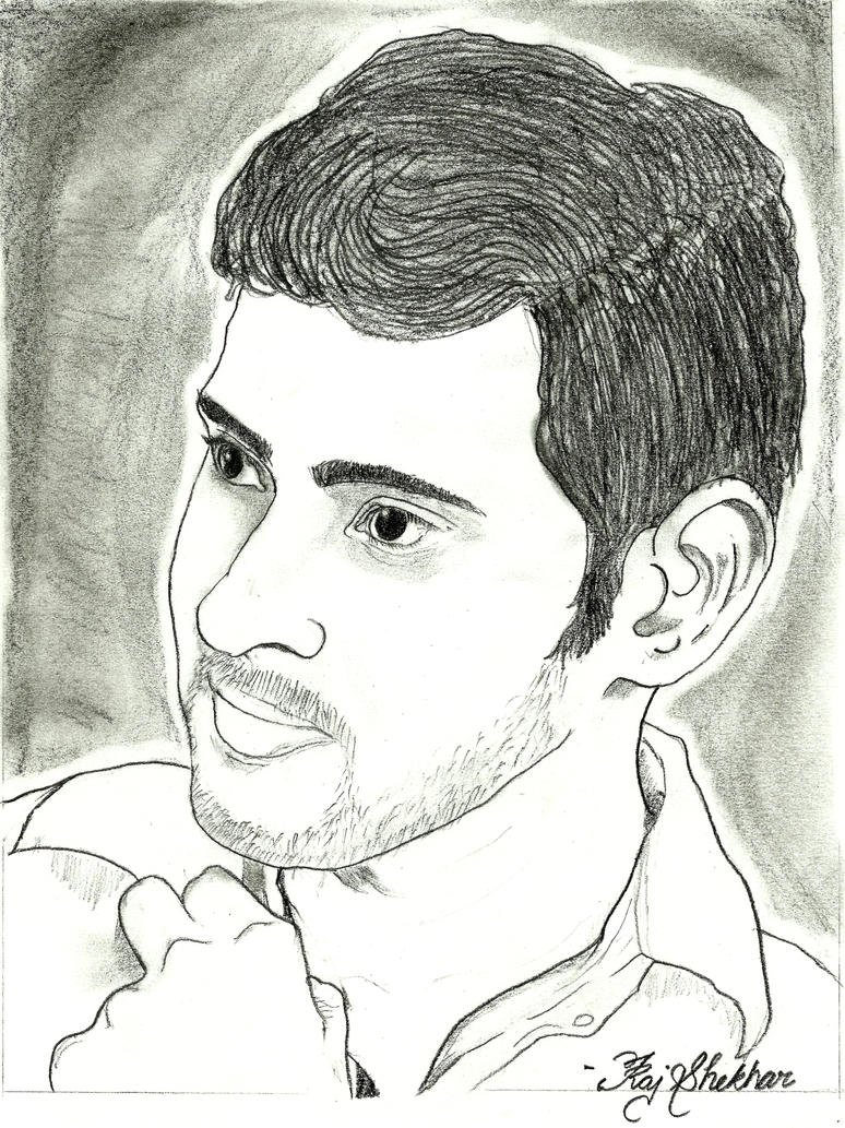 Mahesh babu pencil sketch by Rajblaze on DeviantArt