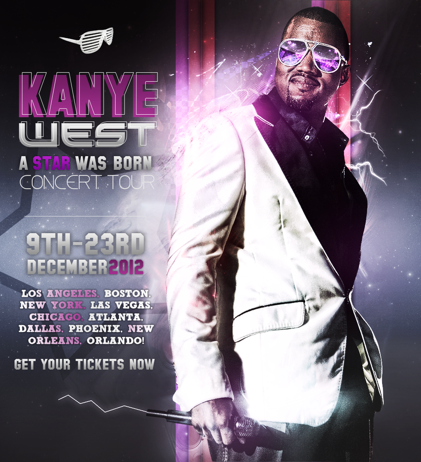 kanye west tour poster
