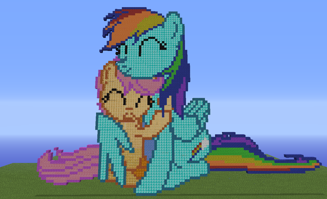 My little Pony Minecraft Rainbow und Scootaloo by Fluttershy1502 ...